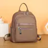 Mochila para Mujer de Cuero Suave Texturizado, Nueva Colección Otoño 2026, Transfronteriza, Ligera, Gran Capacidad, Simple, Retro, Moderna