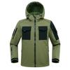 Jaqueta tática estilo besouro estilo prisão masculina outono espessada roupa de carga com capuz para atividades ao ar livre militar ventilador impermeável terno de montanhismo