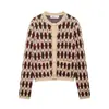 Z Venta al por mayor transfronteriza Estilo europeo y americano Otoño e Invierno Nueva moda Elegante Chaqueta suéter ajustada de un solo botón para mujer 6427139