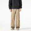Calça Casual da Moda Nova Marca Primavera/Verão 2025, Tie-Dye, Desgastada Estilo Americano, Caimento Relaxado, Emagrecedora, Fluida, Caimento Solto