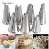 Juego de 5 Boquillas para Decorar Pétalos, Molde de Decoración con Boquilla para Pasteles, Herramientas de Repostería para Crema con Forma de Hoja, Acero Inoxidable