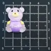 Accesorios de resina de dibujos animados letras transparentes lindas oso diy pegamento de crema funda de teléfono accesorios para pinzas de pelo venta al por mayor