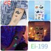 Ricklon Suministro Transfronterizo Luminoso Tatuajes Marinos Pegatinas Niños Sirena Dibujos Animados Pegatinas de Tatuajes Venta al por Mayor