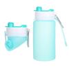 Amazon Silicone Folding Cup Portable Riding Outdoor Sports Water Cup 550ml Chaleira de água resistente a alta temperatura Presente garrafa de água