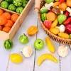 Simulação mini frutas pequenos vegetais maçã vermelha maçã verde espuma de pêssego Maçã vermelha jardim de infância educação precoce adereços