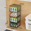 Estante de Almacenamiento para Cocina, Estante de Plástico Multicapa para Almacenamiento de Papel Film en el Gabinete del Hogar, Estante de Almacenamiento Multifuncional para Platos, Vajilla y Condimentos