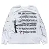 Moda Callejera Vintage Cuello Redondo Transfronteriza 2K Otoño Estampada Unisex Camiseta de Manga Larga Ropa de Moda Europea y Americana Y Suéter