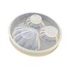 Molde de silicona de concha semitridimensional de pegamento de gota de cristal para producción de joyería DIY, concha pequeña con agujeros, modelo de adornos colgantes
