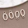 Acero Inoxidable Galvanizado Estilo Europeo y Americano 26 Letras Inglesas Etiqueta Colgante Pulsera Collar DIY Hecho a Mano Accesorios de Joyería