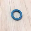 Hebilla de resorte de color, anillo de resorte de aleación de pintura de círculo abierto de metal, cadena para teléfono móvil, cadena para bolso, accesorios hechos a mano