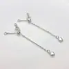 Corrente de Extensão para Suporte de Pérola Ajustável Folheada a Ouro 14K Conserva a Cor Corrente de Cauda de Coração de Pêssego Pulseira Colar DIY Corrente de Extensão para Joias