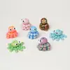 Colgante de Pulpo Impreso en 3D, Llavero Lindo, Juguete Articulado de una Sola Pieza Multicolor Móvil, Colgante Pequeño Creativo Infantil