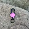 Hebilla retráctil táctica para acampar al aire libre, cable de acero, llavero multifuncional, cuerda de rebote anti-pérdida para acampar, fácil de tirar