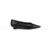 Zapatos de mujer de punta fina estilo coreano, modelo nuevo 2026, versátiles para primavera y otoño, zapatos planos sin cordones de cuero suave para el trabajo