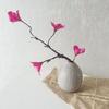 Nuevo Espuma Flor de Durazno Ramas Muertas Sala de Té Japonesa Adornos de Mesa de Centro Decoración Accesorios Arreglo Floral Zen Simulación Flor de Seda