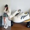 Zapatos de Plataforma Delgados de Alto Valor con Cabeza Grande para Mujer 2026 Otoño Nuevo Estilo Celebridad de Internet Transpirables Suela Suave Suela Gruesa Aumentadores de Altura Zapatos Deportivos Casuales