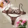 Comércio Exterior Europeu Lingerie Erótica Sexy Renda Preta Vazada Tentação Provocação Sutiã em Forma de Coração 25116