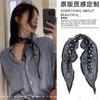 Bufanda de Seda con el Mismo Estampado Paisley de Zhang Ruonan 2025 Nuevo Retro Elegante Lazo para el Cabello Moda Cinta para el Cuello Accesorios