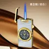 Encendedor Creativo de Reloj de Cuarzo, Encendedor Funcional Recargable de Llama Azul Directa, Encendedor de Cigarrillos, Encendedor a Prueba de Viento para Exteriores