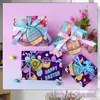 Papel de Regalo de Pascua Bright Coat Conejito Lindo Papel Decorativo para Regalo Año del Conejo Papel de Piel de Libro de Dibujos Animados
