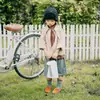 Z089 Calcetines para Niños al por Mayor Calcetines con Puño Rayado Lisos de Primavera y Verano Calcetines Lisos Sencillos de Algodón para Niños y Niñas