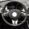 Adesivo Decorativo de Botão de Volante em Fibra de Carbono Modificado para Interior de Carro Bmw Z4 03-08