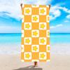 Toalla de playa absorbente de secado rápido, impresa, de microfibra, de terciopelo de doble cara, para natación, protector solar, chal, venta al por mayor