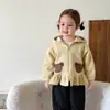 Ropa Infantil Zhe Li para Niñas Cardigan con Capucha Casual de Invierno Dibujos Animados Chaqueta Ropa de Bebé Clase A