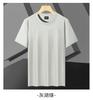Camiseta Roman cotton pesada de 210g com amônia líquida para homens e mulheres com manga curta grossa impermeável solta fresca respirável plus size