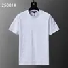 Camiseta de manga curta de alta qualidade, transfronteiriça, corretamente etiquetada, nova, da moda, para o verão, solta, jacquard, comércio exterior europeu e americano