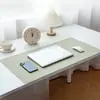 Mouse Pad de Couro Texturizado de Tecido em Estoque de Fábrica, Antiderrapante, Extra Grande, Tapete de Mesa Impermeável para Teclado para Escrita de Estudantes