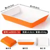 Bandeja de Exhibición de Alimentos Engrosada de Melamina para Platos Cocidos, Caja de Exhibición Rectangular Bicolor para Platos Fríos, Resistente a Roturas, Uso Comercial
