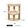 Marco de escalada de madera para gatos hecho a medida, villa para gatos, casa para gatos, jaula para gatos, nido para gatos, casa para gatos integrada con pilares altísimos, ahorra espacio