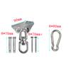 Gancho para columpio de acero inoxidable 304, cesta colgante, silla colgante, placa fija, hamaca, resorte de suspensión, accesorios giratorios para columpio