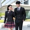 Terno de Professor Masculino e Feminino Mesmo Uniforme Estilo Colegial Uniforme de Aula de Alunos Outono Roupas de Trabalho de Professores de Jardim de Infância Professoras de Jardim de Infância
