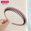 Diadema para el Cabello de Niña Artefacto para Romper el Cabello con Dientes Antideslizantes para Recoger Mechones para Niñas Pequeñas Tela Floral Presión para Romper el Cabello Diadema para el Cabello