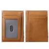 1040 Fabricante Transfronteiriço Masculino Primeira Camada Couro Crazy Horse com Cera de Óleo Porta Cartões de Couro Genuíno Retrô Europeu e Americano Porta Cartões de Crédito