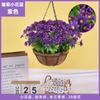 Plantas Colgantes Artificiales Colgantes de Pared Lirio Cesta Pequeña de Flores Flores Falsas Margarita Pequeña Flor de Gloria de la Mañana Rama Decoración del Hogar