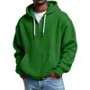Sudadera con Capucha de Waffle Pesado Estilo Americano Transfronteriza para Hombre, Hombro Caído, Corte Holgado, Color Sólido, Chaqueta Deportiva Casual para Hombre