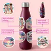 50/100 Piezas de Lindas Pegatinas de Graffiti con Temática de Playa, Pegatinas Creativas de Papelería, Decoración Impermeable para Botellas de Agua y Maletas