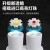 Linterna frontal transfronteriza nueva de doble fuente de luz con luz roja y blanca, LED, zoom ajustable, pantalla digital y funciones de detección de movimiento, recargable para pesca