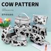 Nuevo bolso de mano de PU con estampado de leche, impermeable, estilo Ins, con 6 colores, portátil y de almacenamiento