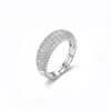 Anillo Vintage de Plata de Ley S925 Resistente con Circonita para Mujer, Diseño Abierto Ajustable, Sensación de Nicho de Alta Gama, Lujo Ligero, Artículo Versátil Nuevo de Moda