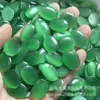 Anel de Pedra Olho de Gato Superfície 15*20 Oval Fundo Plano Simples Acessórios de Joalheria DIY Liga Mesa Embutida Interface em Forma de Ovo