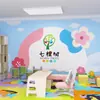 Palco de aula de eloquência de anfitrião decoração de fundo papel de parede arte aula de treinamento educação infantil recepção papel de parede