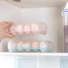 Caja para huevos de 15 compartimentos para refrigerador, caja para mantener frescos los huevos de cocina, caja para huevos de varias capas, soporte de plástico para huevos apilable para almacenamiento