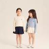 Cómoda Suave y Cera Camiseta Interior para Niñas 2025 Nuevo Otoño e Invierno para Niños Color Puro Casual Tejido de Punto de Alta Gama Suéter Trenzado
