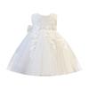 Vestido de Dama de Honor Vestido de Princesa para Niñas Verano Tul Abullonado Cumpleaños de Bebé Vestido de Un Año Vestido de Boda de Noche para Niños