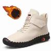 Comercio exterior 45 yardas zapatos de algodón cosidos a mano tendón suela blanda gancho y bucle casual europeo y americano con forro polar grueso cálido zapatos de madre
