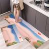Tapete de cocina fresco de estilo americano, manta de noche, alfombra larga, tapete para puerta de entrada, tapete de corte completo, exportación transfronteriza